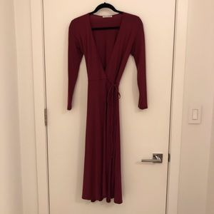 Reformation Maurie wrap dress